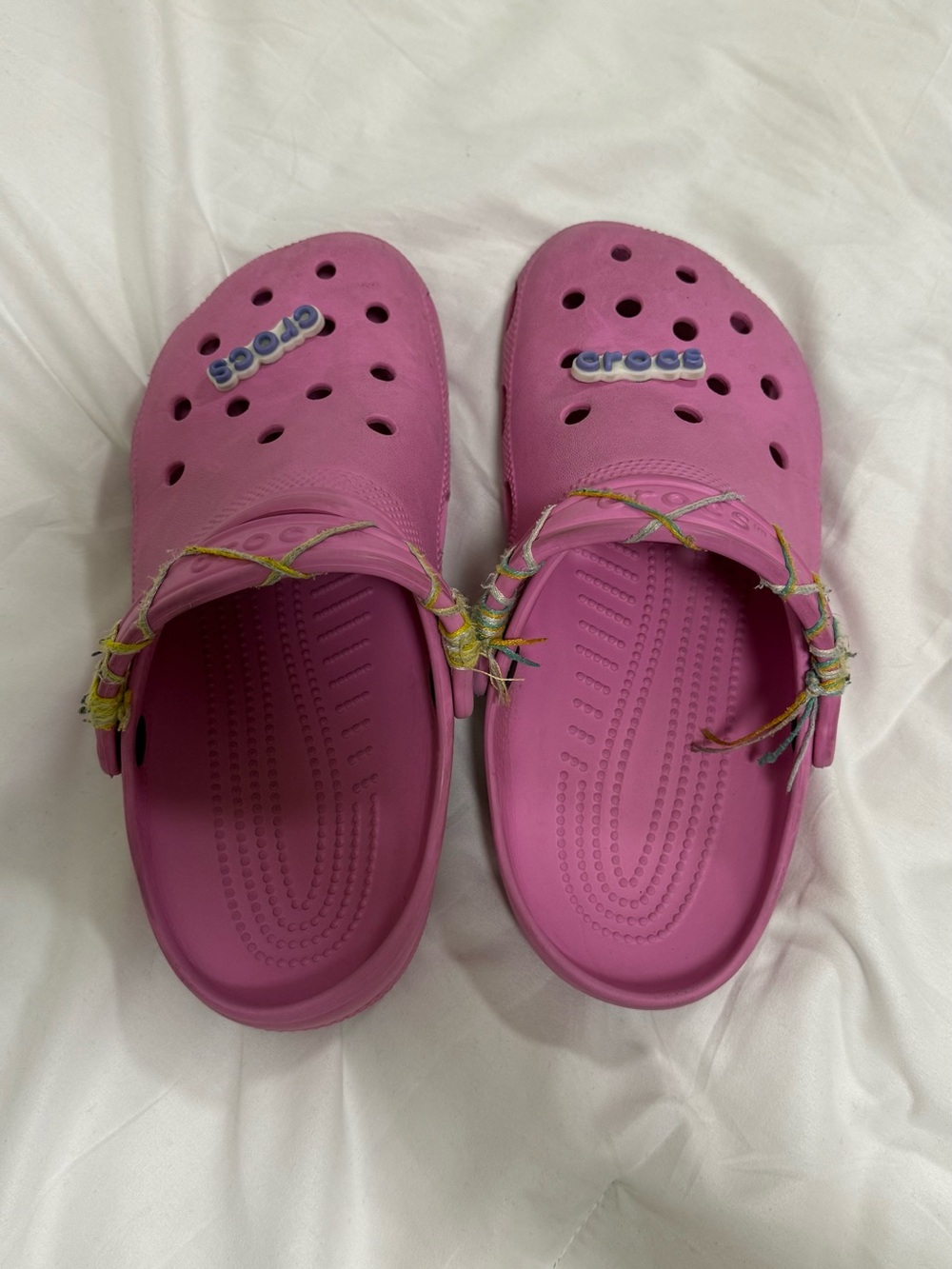 pink crocs